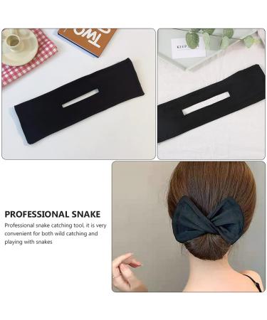 Solustre 3-Piece Hair Bun Maker Set - Reusable Flexible Rolls & Headband Hair Accessories for Women & Girls - Perfect for Stylish Updos - Black - Buy Online on GoSupps.com