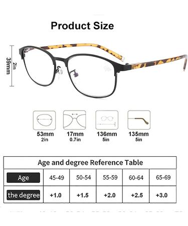 BAFAFA +3.0 Reading Glasses - Blue Light Blocking Spring Hinge Readers for Men & Women | Red Anti-UV Blend Eye Load Blocker - Buy Online on GoSupps.com