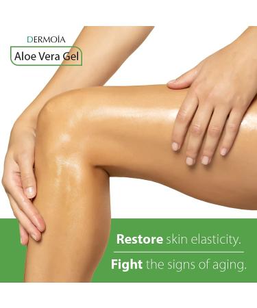 Organic Aloe Vera Gel 16 fl oz - Soothing Sunburn Relief & Acne Treatment - Hydrating & Moisturizing for Face & Body - Buy Online on GoSupps.com