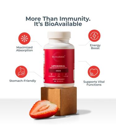 BioAvailable Liposomal Iron | 60 Capsules | Maximum Absorption | Vegan & Gluten-Free - Buy Online on GoSupps.com