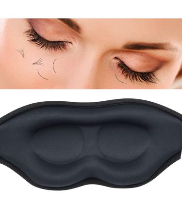 gootrades Eye Mask for Lash Extensions,3D Contoured 25mm Deep Pockets Design Lash Protect Sleep Mask, Soft Memory Foam, Adjustable Headband Strap for Lashes Aftercare