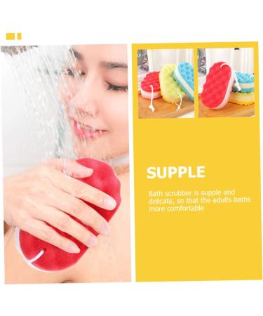 FRCOLOR 8 Pcs Bath Sponge Set - Exfoliating Loofah Ball for Adults & Kids | Ideal Household Spa Scrubber & Filter Cotton Pads - Buy Online on GoSupps.com