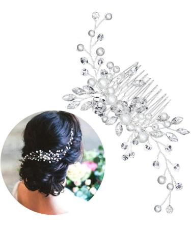 Hair Combs Slides Clips Bridal Flower Hair Pins for Girls Women Hair Accessories - Buy Online on GoSupps.com