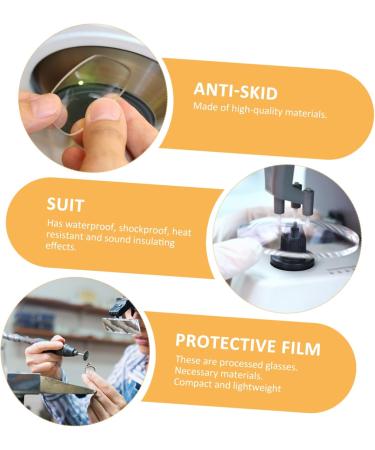 200 Pieces Gleavi Transparent Glasses Lens Protective Pads | Anti-Slip Film & Accessories for Glass Processing - Buy Online on GoSupps.com