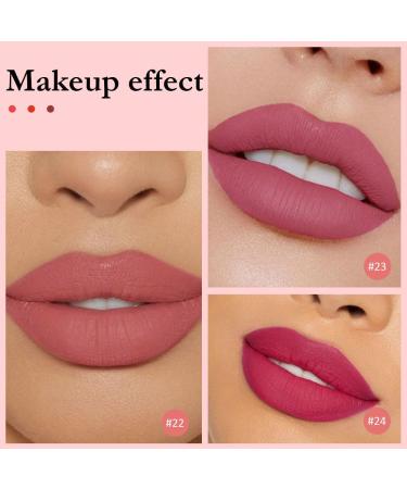 BINGBRUSH 3Pcs Capsule Matte Lip Gloss - Long-Wear Non-Sticky Liquid Lipstick | Vibrant Lip Stains Gift Set for Girls & Women - Buy Online on GoSupps.com