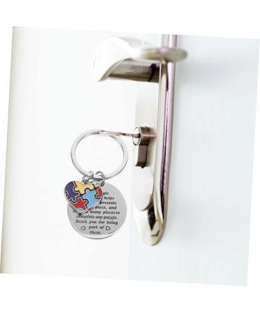 Besportble Key Pendant Set - Unique Puzzle Pair Keychain for Teachers & Therapists | Perfect Stainless Steel Birthday Gift - Buy Online on GoSupps.com