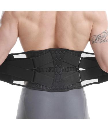 Back Support Belt for Lower Back Relief | Breathable Back Band for Men & Women | XL Size - Ideal for Work & Sports - Buy Online on GoSupps.com