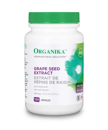 Organika Grape Seed Extract (Hi Potency 95 % Opc) 120 Caps