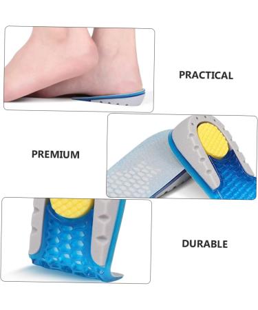 NOLITOY Shock Absorbing Height Increasing Insoles for Men - Self-Adhesive Arch Support Shoe Pads 2 Pairs of Comfort Height Heels - Buy Online on GoSupps.com