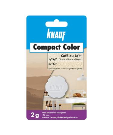 Knauf Compact Colors Color pigments-pigment powder for coloring plaster not dusty highly concentrated and wiped Caf au lait 2-g 2 g caf on lait