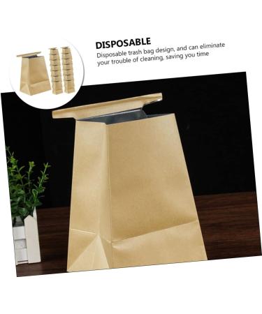 15pcs Healeved Car Trash Bag | Vomit Bag | Kraft Paper | Light Brown | Travel & Hospital Use - Buy Online on GoSupps.com