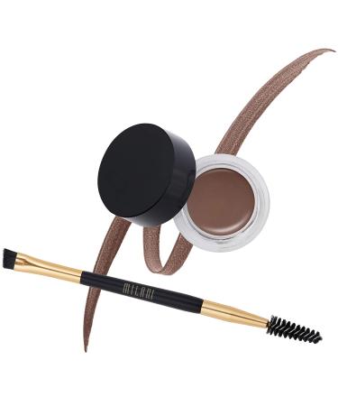 Milani Stay Put Brow Color - Dark Brown (0.09 Ounce) Vegan, Cruelty-Free Eyebrow Color that Fills and Shapes Brows Dark Brown 2 Piece Set