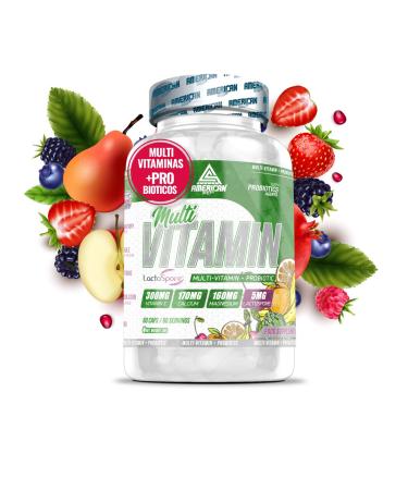 AS American Supplement - Multivitamin combo with probiotics - 100g - 60 capsules - Contains LactoSpore - Promotes gut microbiota and general well-being
