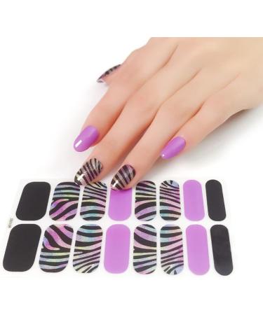 Pattern Semi Cured Gel Nail Polish Strips Full Nail Wraps Nail Polish Stickers Self-Ashesive Nail Art Nail Polish Strips for Women Valentines Day Ze0098 - Buy Online on GoSupps.com