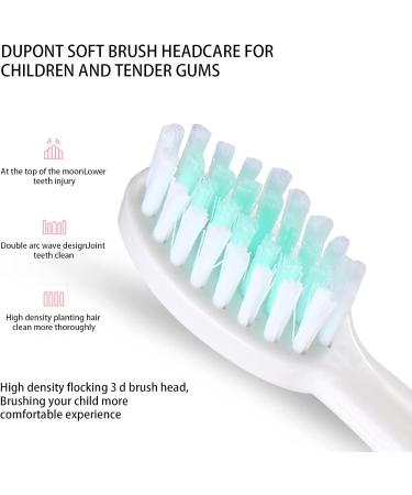 Electric Toothbrush Children USB Rechargeable - Electric Toothbrush Kids 6-12 Toothbrush Soft Hair Cleaning Tool for Child Boys and Girls Bathroom Products (Pink) - Buy Online on GoSupps.com