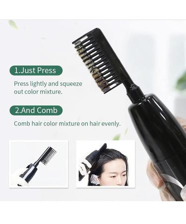 YIZHONG Light Golden Brown Hair Dye Shampoo - Permanent Coverage for Gray Hair - Easy Comb Application for Women & Men - Buy Online on GoSupps.com