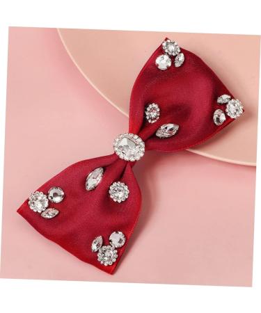 Beaupretty Hair hair clip hair bows for women Hair Bow Clips rhinestone hair barrettes hair ornaments for women headwear for women Girl Hair Accessory bow tie Headgear Acetate sheet Tie - Buy Online on GoSupps.com