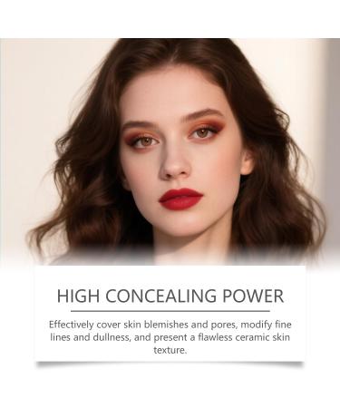 VKaoess Foundation stick with color change and brush 2in1 adaptive foundation and concealer stick Full to medium coverage for all skin types Longlasting makeup with brush head 2 pieces - Buy Online on GoSupps.com