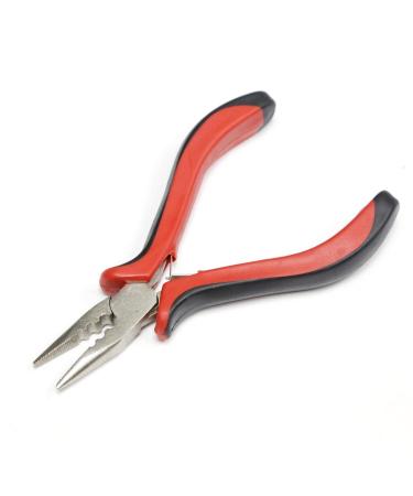 Vlasy 1Pcs Red Hair Extensions Pliers for Human Hair Extensions Apply&Removal (3Holes Plier) 1 PCS Red