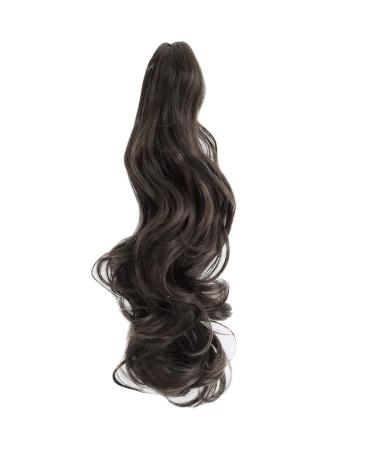 18 Felendy Dark Brown Curly Ponytail Extension Claw - Clip in Hairpiece for Women (Pack of 1) - Buy Online on GoSupps.com