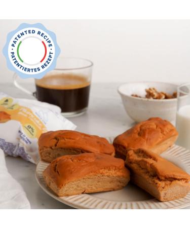 Nuvola Zero Plumcake - Sugar-Free Gluten-Free Lactose-Free Snack | Low-Carb Salted Caramel Treat - Made in Italy (3 Portions) - Buy Online on GoSupps.com