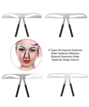 Professional Eyebrow Measuring Device - 1 Piece European Style Template Tool for Perfect Eyebrow Shape - 84 Pack - Buy Online on GoSupps.com