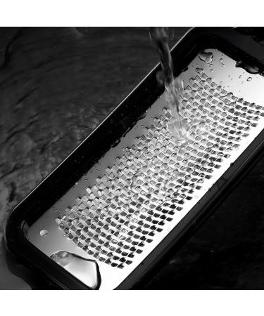 Pedicure Foot File Hard/Dead Skin Remover for Foot Pumice Reusable Stainless Steel Feet Rasp Used on Both Wet & Dry Feet(Black) - Buy Online on GoSupps.com