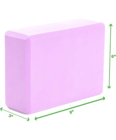 Mind Reader Yoga Block Set - High Density EVA Foam Blocks for Yoga, Pilates & Meditation - Non-Slip Surface - Pink (Set of 2) - Buy Online on GoSupps.com