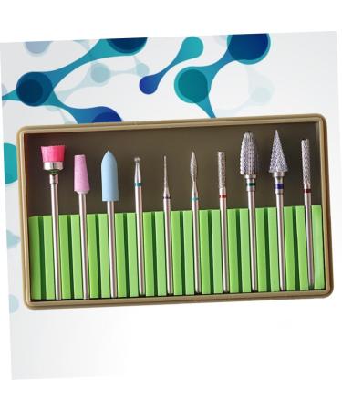Ipetboom 1 Set Artificial Nails Nail Grinding Polisher Ceramic Tools Gel Nails Bit Manicure Drill Bits Nails Gel Polish Remover Ceramic Nail File Nail File Bits Manicure Nail Drill Electric 5x1cm Green - Buy Online on GoSupps.com