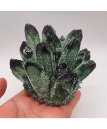Gems for Decoration 500-600g Natural Green Ghost Quartz Crystal Cluster Crystals raw Gem Specimen for Home&Office Decoration fengshui Aura Crystal - Buy Online on GoSupps.com
