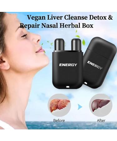 5PCS GFOUK Vegan Liver Cleaning Nasal Herbal Box - 5 Flavors for Liver Cleanse & Detox - Buy Online on GoSupps.com