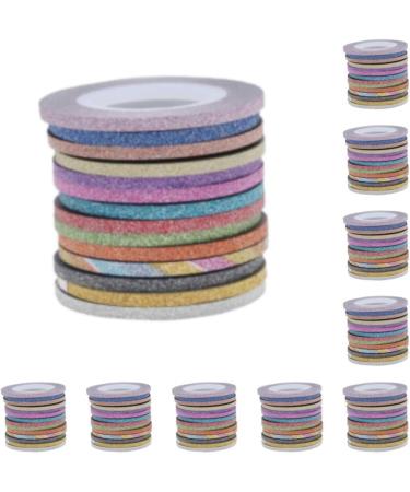 lmoikesz 10 Set of/set Multicolored Nail Art Striping Tape Set Wide Application And Easy To Fashionable And Unique Paper Good Gifts Random Color 3MM Random Color 3MM 10Set - Buy Online on GoSupps.com