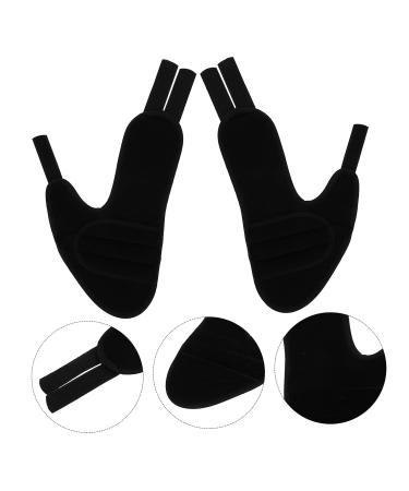 HEALEEP Big Toe Splint 2pcs Hallux Valgus Strap Orthopedic Bunion Foot Pad Black - Buy Online on GoSupps.com