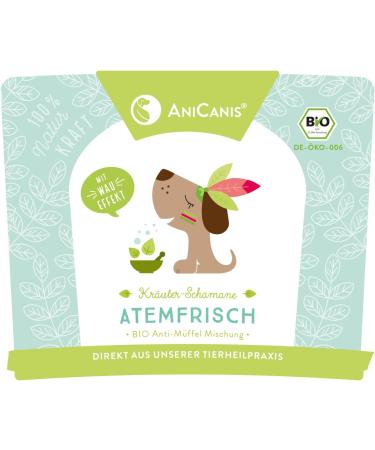 Anicanis Organic Herbal Mix for Dogs - Veterinarian-Approved Bad Breath & Dental Care - 100g Bio Feed Additive - Buy Online on GoSupps.com
