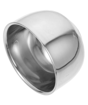 Anneome Bartbrush bowl round razor cup of razor shell for the household razor shaving tools Tool shaving cup made of aluminum reusable rustproof rustproof steel deliveries