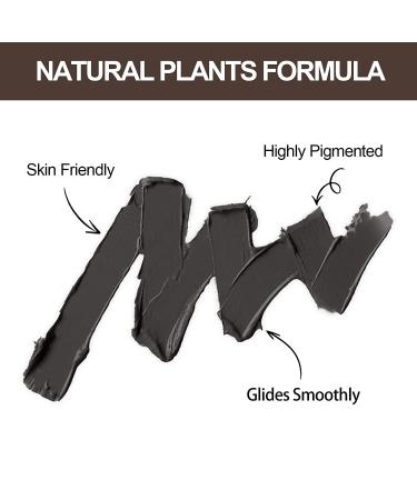 Eyebrow Stamp Stencil Kit - Vegan One-Step Pomade for Perfect Brows - Waterproof & Smudge-Proof - 20 Reusable Thin & Thick Stencils - Grey Black - Buy Online on GoSupps.com