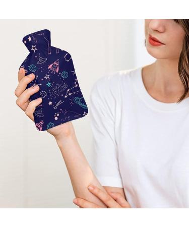Unicorn Planet Hot Water Bottle with Plush Cover | Bed Warmer for Adults & Kids - 26.5x15.3cm | International Shipping Available - Buy Online on GoSupps.com