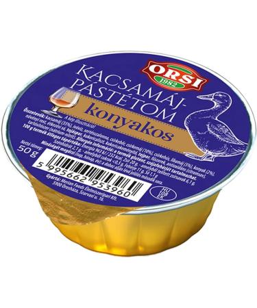 Orsi Duck Liver Pate with Cognak 50 g Pack of 5 - Buy Online on GoSupps.com
