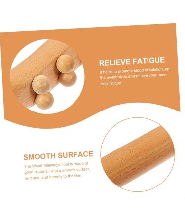 Clispeed 3ST Roll Rod with 20 Balls - Wooden Back & Forearm Massage Tool | Gua Sha Multi-Function Fitness Roller - Buy Online on GoSupps.com