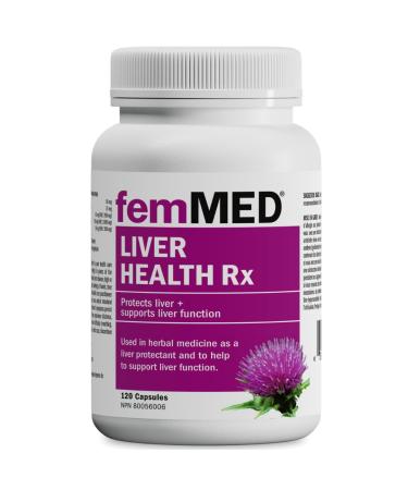 femMED Liver Cleanse Detox & Repair Formula - Herbal Liver Support Supplement with Milk Thistle Extract with Silymarin Dandelion Root Yarrow Burdock Root & Artichoke Extract for Liver 120 Capsules