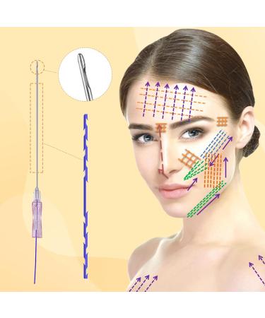 Minovd PDO Gearwheel Thread - 360r Bidirectional Tooth Wheel for V-Face Lift 18g 100mm 20 Pieces - Effective Skin Tightening Solution - Buy Online on GoSupps.com