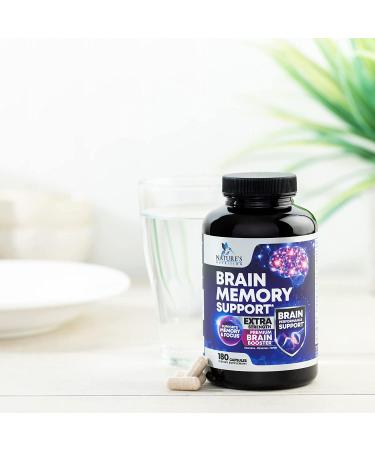 Brain Supplement for Focus, Memory and Energy Support with DMAE, Bacopa Monnieri and Phosphatidylserine - 180 Capsules - Buy Online on GoSupps.com