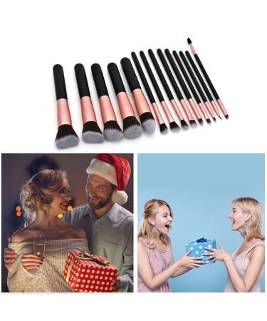 Buy Zhurson 14-Part Red-Gold Makeup Brush Set | Face & Eye Brushes for Foundation Powder & Eyeshadow - International Shipping Available - Buy Online on GoSupps.com