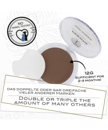 Fidentia Hair Shader Root Touch Up Concealer 12g Black - Grey Cover Powder - Buy Online on GoSupps.com