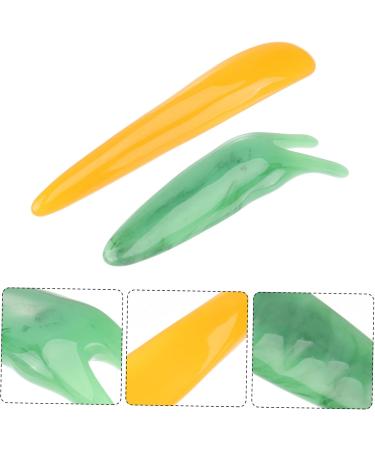 TOVINANNA 2pcs Skin Scraping Tool & Massage Stick - Face Massager for Blood Circulation & Health Care | Assorted Colors - Buy Online on GoSupps.com