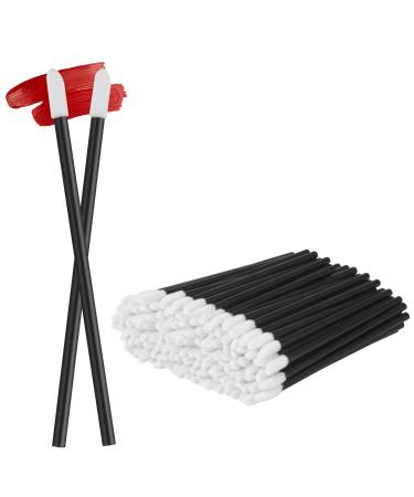Lip Brush Lip Wands Applicators Disposable - Yoizyfree Disposable Lip Brushes Lip Applicators Lip Gloss Brush Lipstick Brush Makeup Applicator Beauty Tool Kits (500PCS Black) 500PCS Black