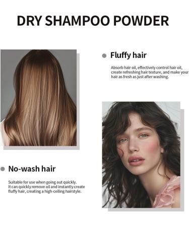 Dry Shampoo Powder Non Aerosol Dry Shampoo Powder Dry Shampoo Travel Size with Modified Corn Starch Get Instant Fullness No White Cast Suitable for Oily and All Hair Colors (02) - Buy Online on GoSupps.com