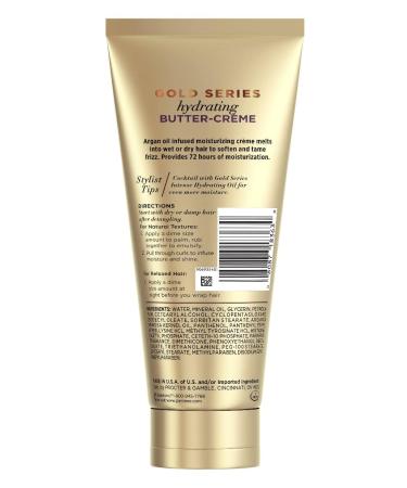 Pantene Gold Series Butter-Creme Hydrating 6.8oz (201ml) Tube, Pack of 2 - Moisturizing Hair Treatment - Buy Online on GoSupps.com