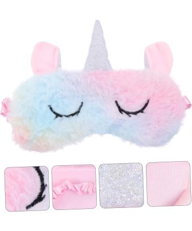 Lurrose 3-Piece Animal Plush Nap Patch Gift Set - Cute Cartoon Train Travel Eyeshade for Rest and Yoga - Soft Blackout Mask for Christmas Night - Buy Online on GoSupps.com