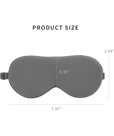 Reidio Double Side Natural Latex Sleep Mask Adjustable Strap with Earplugs - 100% Blackout for Night Sleeping, Travel, Nap - Plum Color - Buy Online on GoSupps.com